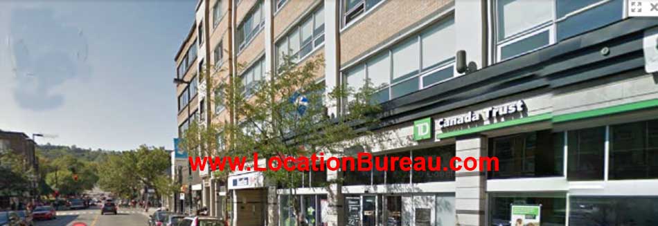 sous location bureau 55 mont royal ouest